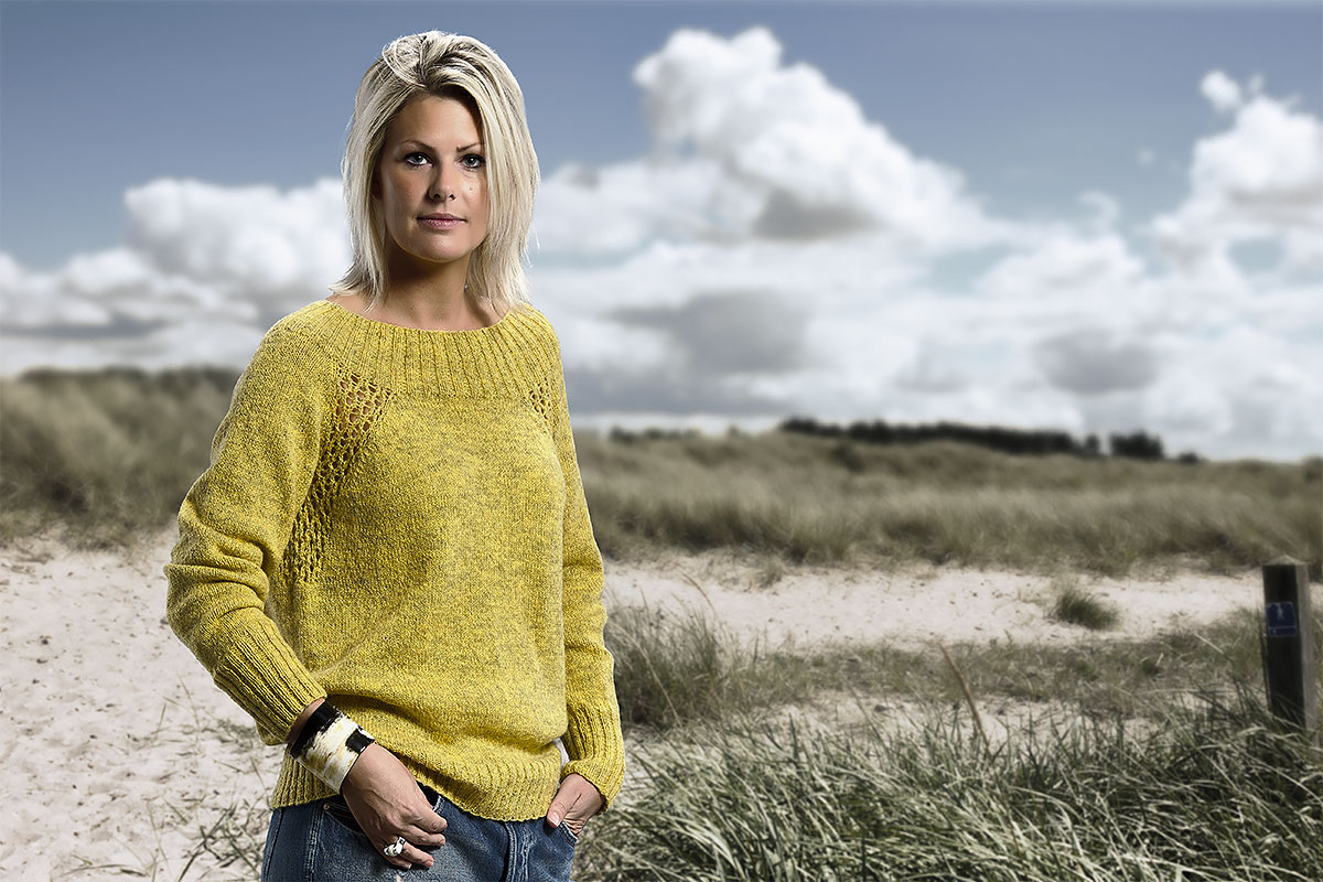 Fra Adskille Kviksølv Eyelet sweater - KIT - Designer Sanne Fjalland